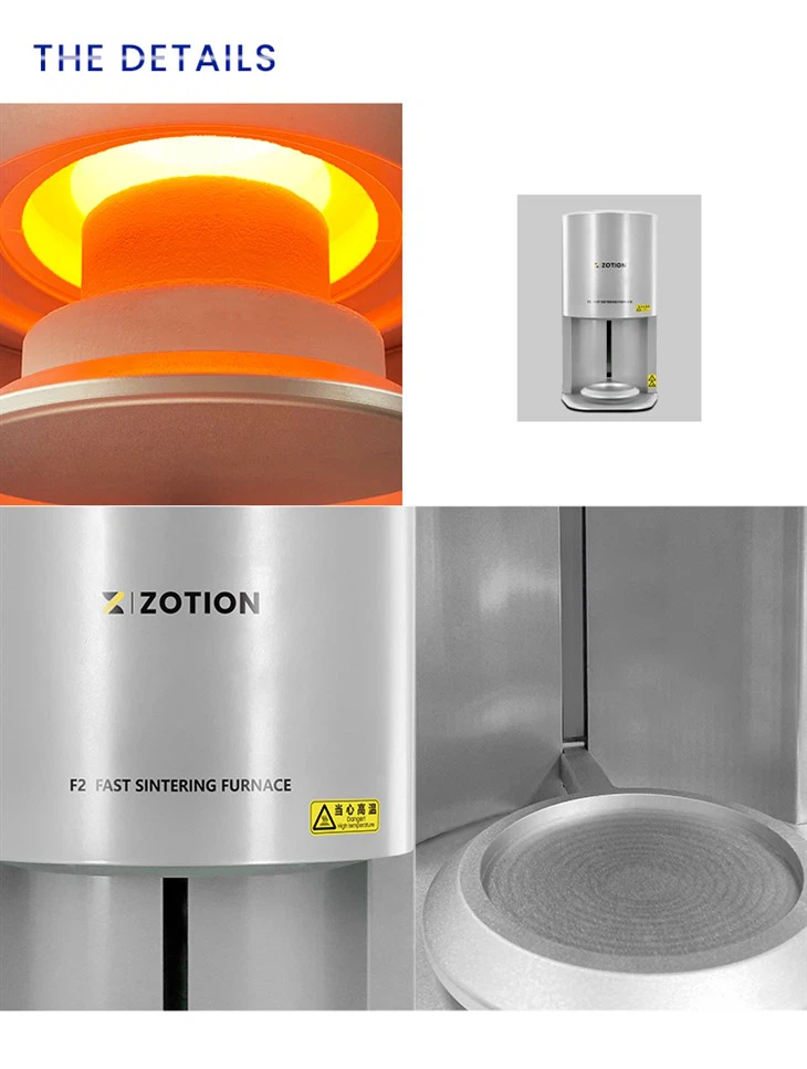 High Speed 100℃/min Economy Style Fast Zirconia Sintering Furnace F2